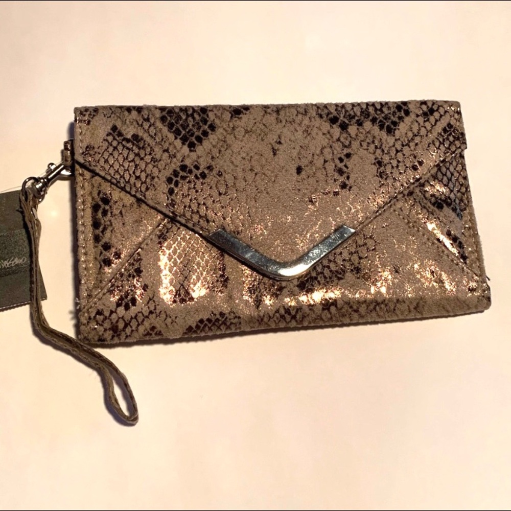 Shimmery Snake Print Wristlet Purse NWT